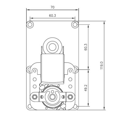 Pellet stove auger motor Mellor FB1347 1.5 RPM for pellet stoves CS Thermos, Caminetti Montegrappa, Edilkamin, Enviro, Thermorossi, Karmek One, Moretti Design and others - Auger Motors for Pellet Stoves