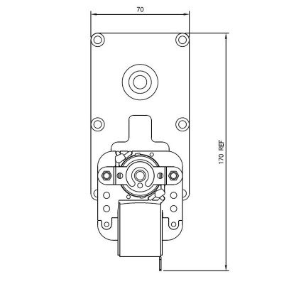 Pellet stove auger motor Mellor FB1365 4 RPM for pellet stoves Dielle and others - Auger Motors for Pellet Stoves