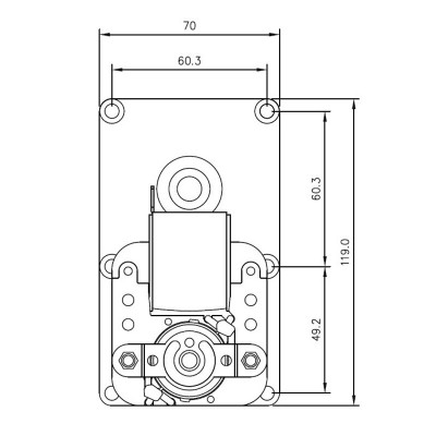 Pellet stove auger motor Mellor FB1419 4.75 RPM for pellet stoves Ravelli and others - Auger Motors for Pellet Stoves