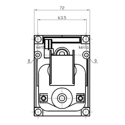 Pellet stove auger motor Kenta K9175052 1.5 RPM for pellet stoves Deville, Edilkamin, Arce, Puros, Clam, Caminetti Montegrappa, Adler, Vulcania, Kausiflam, Palladio, Enviro, Cheminées Italiennes and others - Kenta
