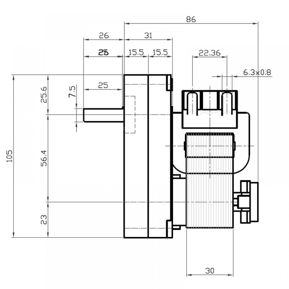 Pellet stove auger motor Kenta K9175052 1.5 RPM for pellet stoves Deville, Edilkamin, Arce, Puros, Clam, Caminetti Montegrappa, Adler, Vulcania, Kausiflam, Palladio, Enviro, Cheminées Italiennes and others | Auger Motors for Pellet Stoves | Pellet Stove P