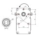 Hollow-shaft pellet stove auger motor Kenta K9115006 1.5 RPM for pellet stoves Karmek One and others | Auger Motors for Pellet Stoves | Pellet Stove Parts |