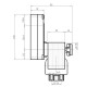 Hollow-shaft pellet stove auger motor Kenta K9177358 8.5 RPM for pellet stoves Dielle, Carinci and others | Auger Motors for Pellet Stoves | Pellet Stove Parts |