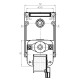 Hollow-shaft pellet stove auger motor Kenta K9177358 8.5 RPM for pellet stoves Dielle, Carinci and others | Auger Motors for Pellet Stoves | Pellet Stove Parts |