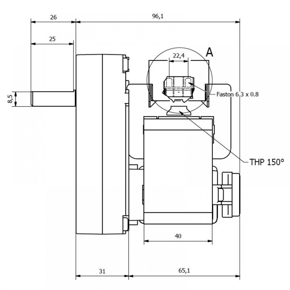 Pellet stove auger motor Kenta K9177280 3 RPM for pellet stoves Arce, Bioecotermo and others | Auger Motors for Pellet Stoves | Pellet Stove Parts |
