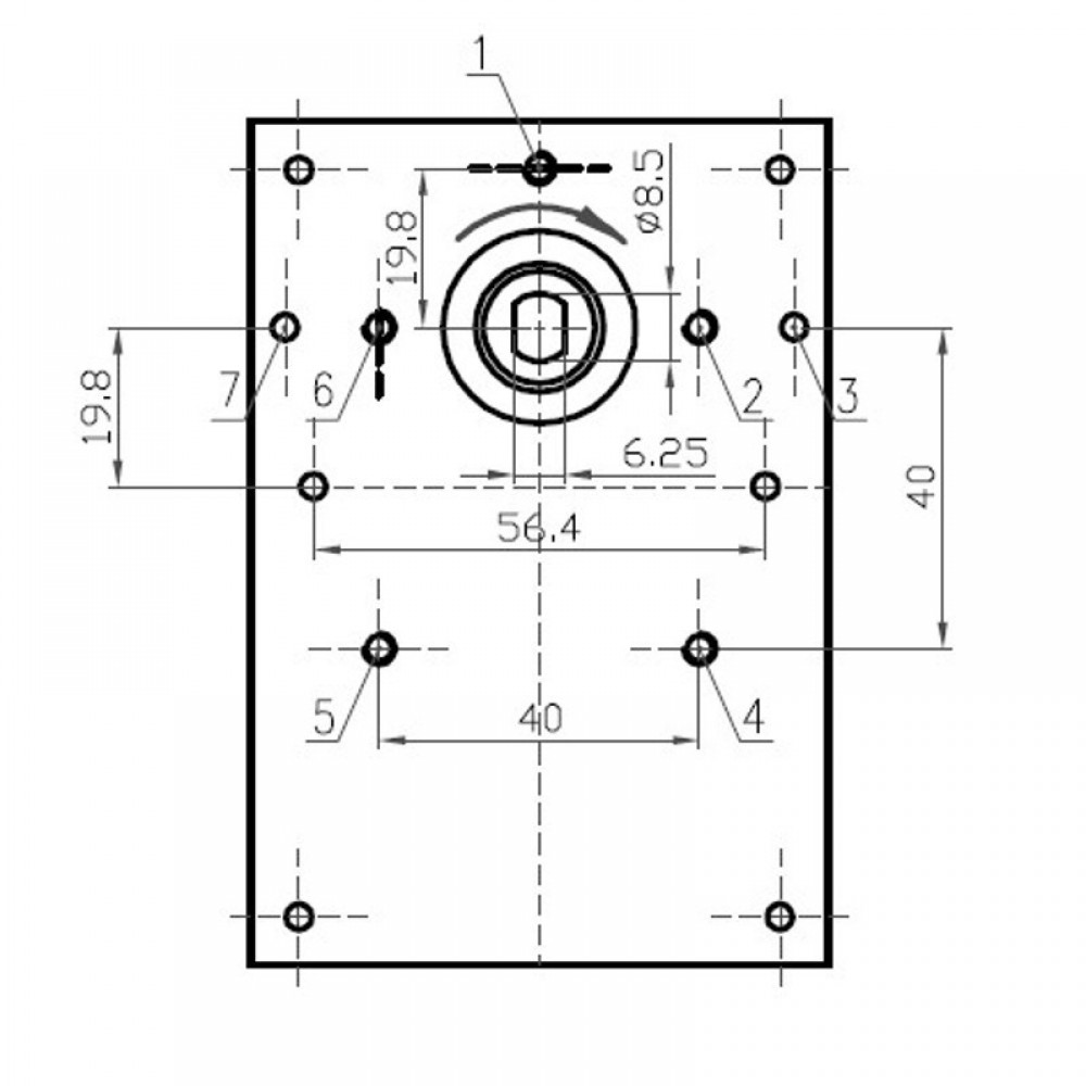 Hollow-shaft pellet stove auger motor Kenta K9177315 5 RPM for pellet stoves Karmek One and others | Auger Motors for Pellet Stoves | Pellet Stove Parts |