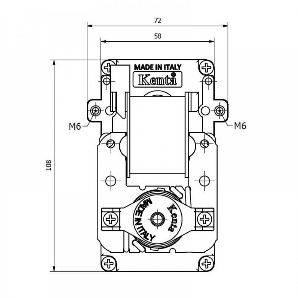 Pellet stove auger motor Kenta K9115058 2 RPM for pellet stoves Anselmo Cola and others | Auger Motors for Pellet Stoves | Pellet Stove Parts |
