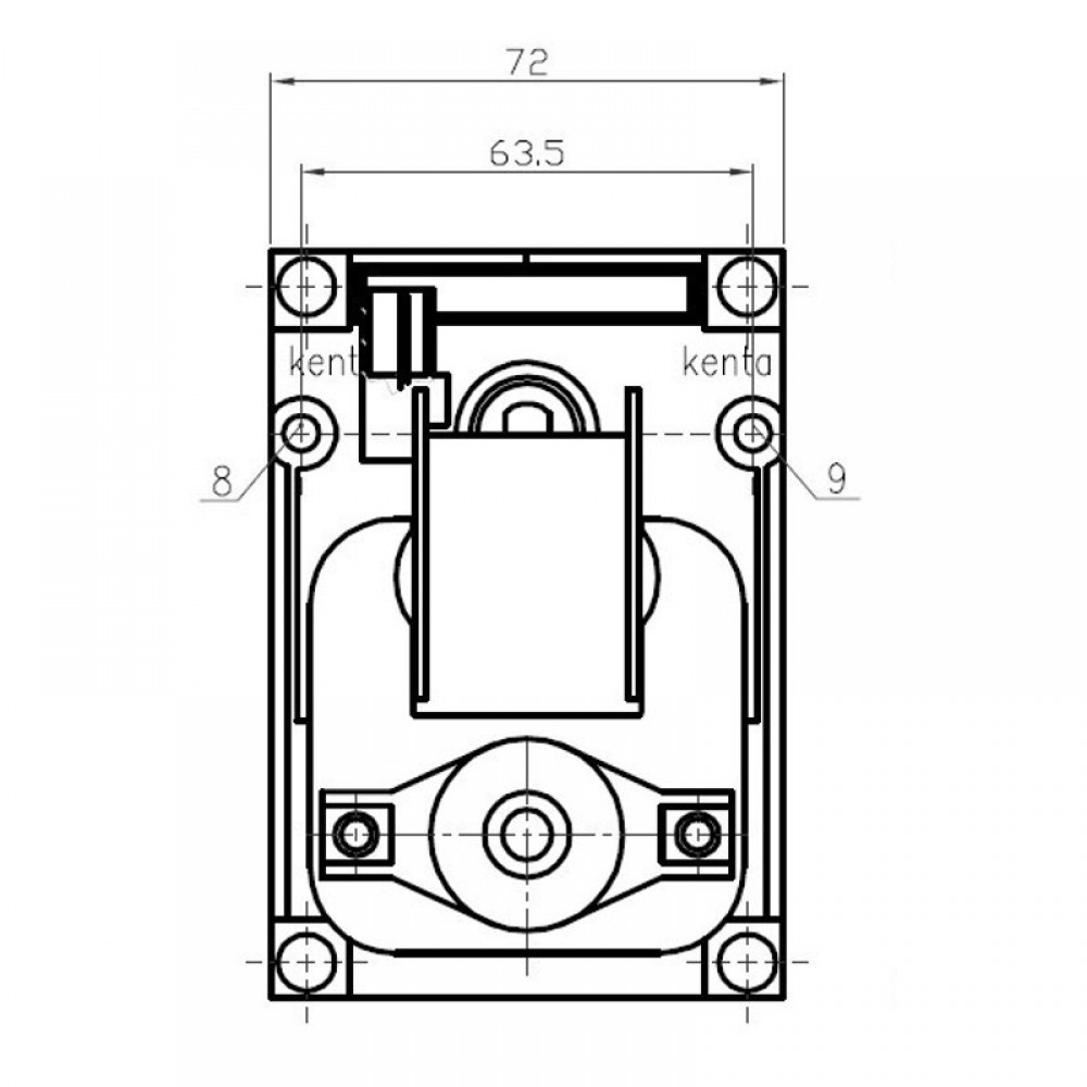 Pellet stove auger motor Kenta K9175150 2 RPM for pellet stoves Ecoforest, Laminox and others | Auger Motors for Pellet Stoves | Pellet Stove Parts |