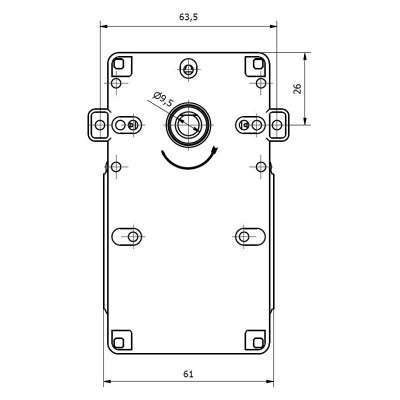 Pellet stove auger motor Kenta K9113089 2 RPM for pellet stoves Ungaro, Stufe a pellet Italia and others - Kenta