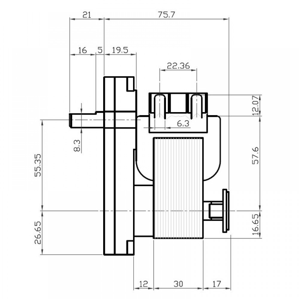 Pellet stove auger motor Kenta K9115002 1.5 RPM for pellet stoves Caminetti Montegrappa and others | Auger Motors for Pellet Stoves | Pellet Stove Parts |