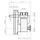 Pellet stove auger motor Kenta K9115002 1.5 RPM for pellet stoves Caminetti Montegrappa and others | Auger Motors for Pellet Stoves | Pellet Stove Parts |