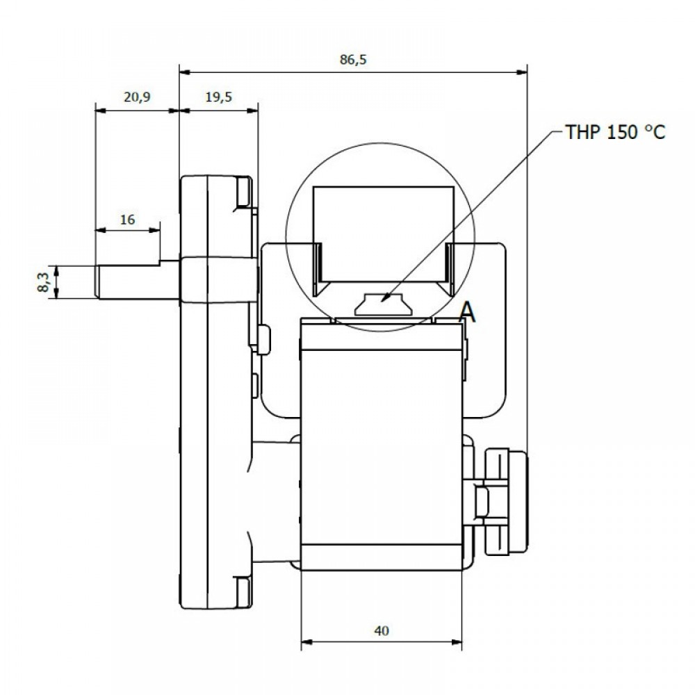 Pellet stove auger motor Kenta K9117158 5 RPM for pellet stoves Zamavitt and others | Auger Motors for Pellet Stoves | Pellet Stove Parts |