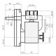 Pellet stove auger motor Kenta K9117162 5 RPM for pellet stoves Foqus, Lafat, Kenda and others | Auger Motors for Pellet Stoves | Pellet Stove Parts |