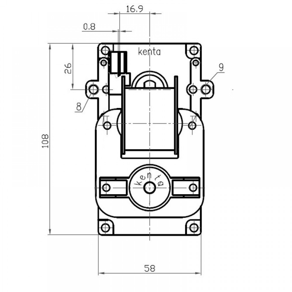 Pellet stove auger motor Kenta K9117162 5 RPM for pellet stoves Foqus, Lafat, Kenda and others | Auger Motors for Pellet Stoves | Pellet Stove Parts |