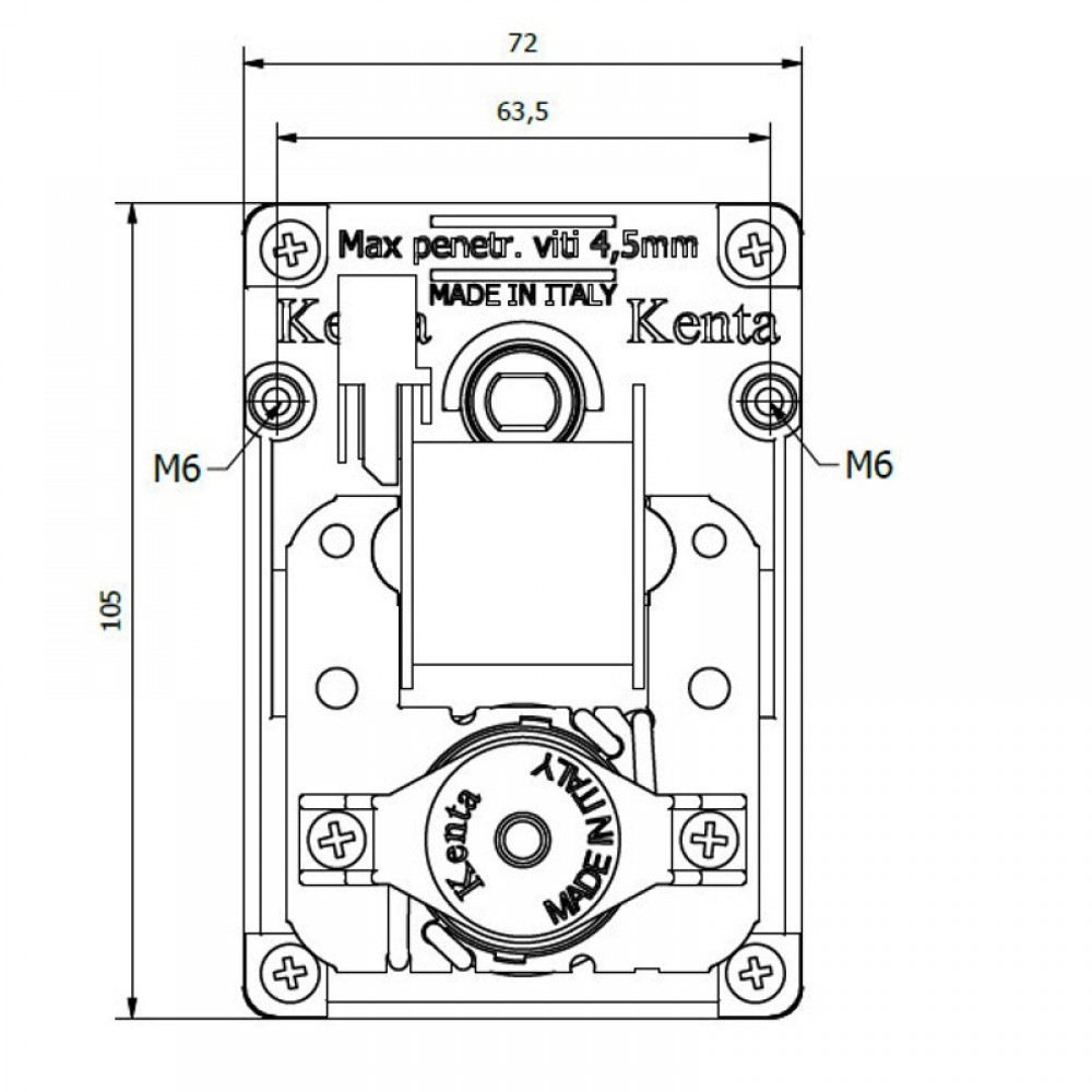 Pellet stove auger motor Kenta K9177256 2.5 RPM for pellet stoves FETM and others | Auger Motors for Pellet Stoves | Pellet Stove Parts |
