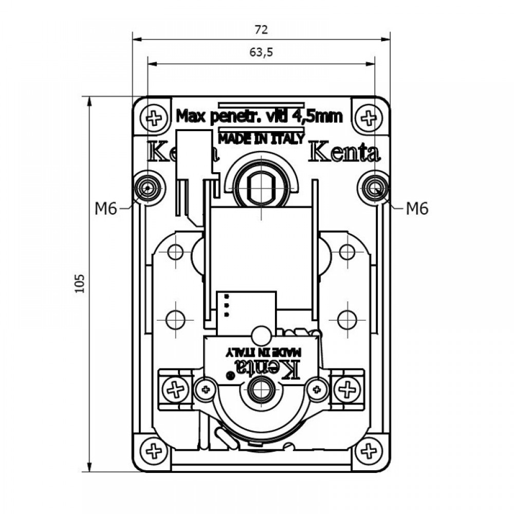 Pellet stove auger motor Kenta K9177252 2.5 RPM for pellet stoves Salerno Engeler and others | Auger Motors for Pellet Stoves | Pellet Stove Parts |