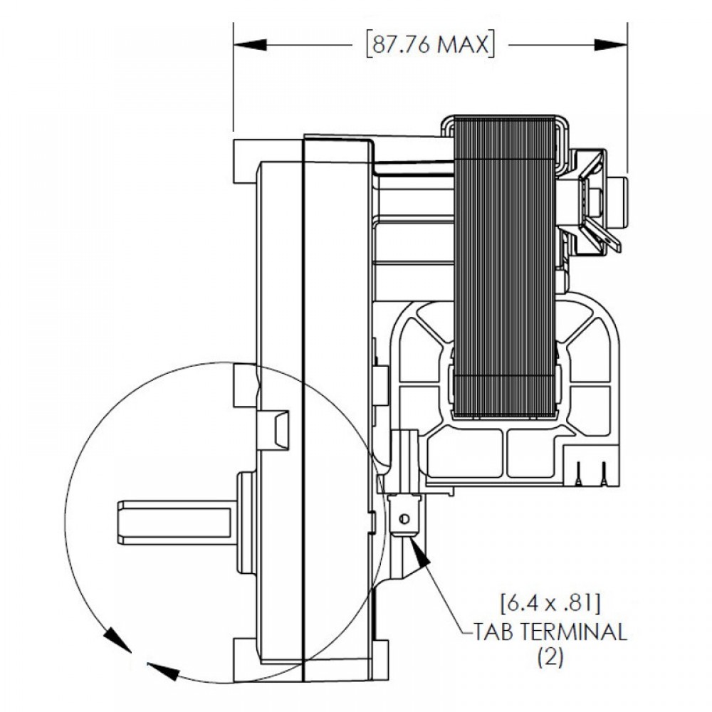 Pellet stove auger motor Merkle Korff S10999 1.3 RPM for pellet stoves Palazzetti and others | Auger Motors for Pellet Stoves | Pellet Stove Parts |