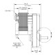 Pellet stove auger motor Merkle Korff S11055 5.6 RPM for pellet stoves Edilkamin, Thermorossi, Karmek One and others | Auger Motors for Pellet Stoves | Pellet Stove Parts |