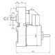 Pellet stove auger motor Kenta K9189102 2 RPM for pellet stoves Edilkamin, Italiana Camini, Karmek One, Ambiente e Calore, Cadel, Palazzetti, Italflame, Qlima, Zibro and others | Auger Motors for Pellet Stoves | Pellet Stove Parts |