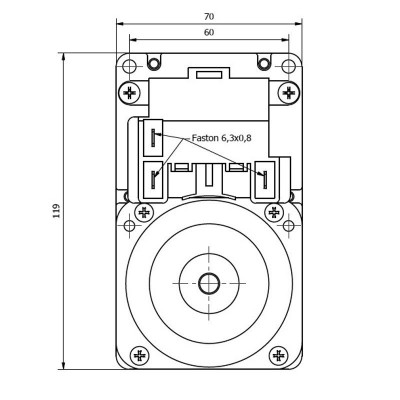 Hollow-shaft pellet stove auger motor Kenta K9189152 3 RPM for pellet stoves Edilkamin, Italiana Camini, Nordica Extraflame, Karmek One, Cadel, Deville and others - Kenta