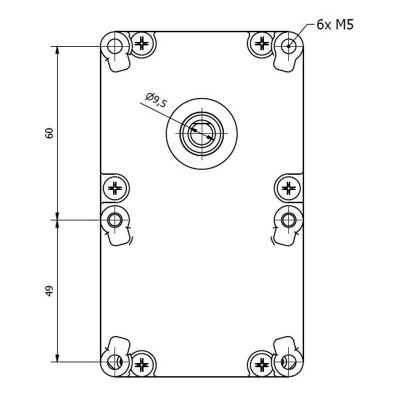 Pellet stove auger motor Kenta K9189251 9.5mm 4 RPM for pellet stoves Edilkamin, Italiana Camini, Palazzetti, Cadel, Karmek One, Ambiente e Calore and others - Kenta