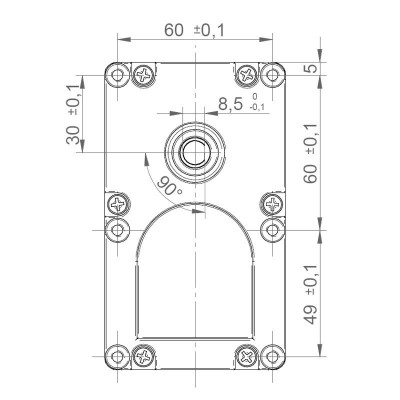 Pellet stove auger motor IPC GMF210D901 1 RPM for pellet stoves Palazzetti, Thermorossi, Cola, Last Heat, Kalor, Square and others - IPC