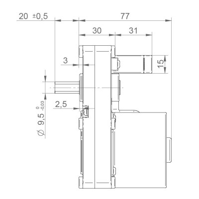 Pellet stove auger motor IPC GMF215D901 1.46 RPM for pellet stoves Palazzetti, Royal, CS Thermos, Caminetti Montegrappa, Godin, Invicta, Deville, Cheminées Philippe, Philippe Design and others - IPC
