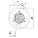 Smoke extractor fan EBM for pellet stoves Thermorossi, MCZ, Nordica Extraflame, Pasqualicchio and others | Fans and Blowers for Pellet Stoves | Pellet Stove Parts |
