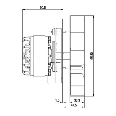 Smoke extractor fan EBM for pellet stoves Thermorossi, MCZ, Nordica Extraflame, Pasqualicchio and others - Fans and Blowers for Pellet Stoves