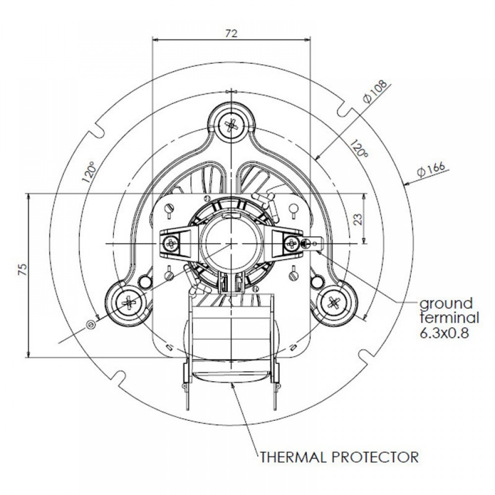 Smoke extractor fan Trial for pellet stoves Caminetti Montegrappa, Deville, Lasian and others | Fans and Blowers for Pellet Stoves | Pellet Stove Parts |