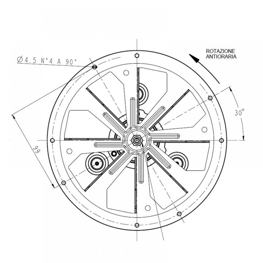 Smoke extractor fan LN2 Natalini for pellet stoves Cadel and others | Fans and Blowers for Pellet Stoves | Pellet Stove Parts |