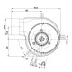 Smoke extractor fan EBM for pellet stoves Caminetti Montegrappa, Karmek One and others | Fans and Blowers for Pellet Stoves | Pellet Stove Parts |