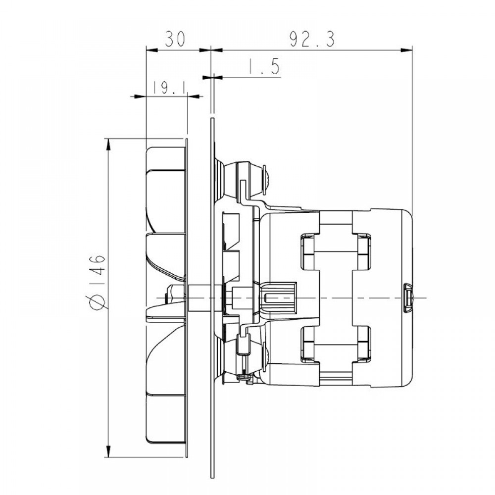 Smoke extractor fan LN2 Natalini for pellet stoves Palazzetti and others | Fans and Blowers for Pellet Stoves | Pellet Stove Parts |