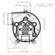 Smoke extractor fan LN2 Natalini for pellet stoves Ungaro, Punto Fuoco, Eva Stampaggi and others | Fans and Blowers for Pellet Stoves | Pellet Stove Parts |