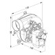 Smoke extractor fan LN2 Natalini for pellet stoves Ungaro, Punto Fuoco, Eva Stampaggi and others | Fans and Blowers for Pellet Stoves | Pellet Stove Parts |