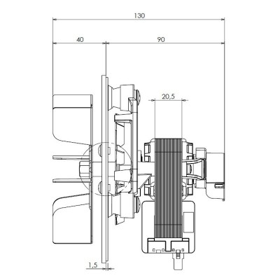 Smoke extractor fan Trial for pellet stoves Extraflame and others - Trial