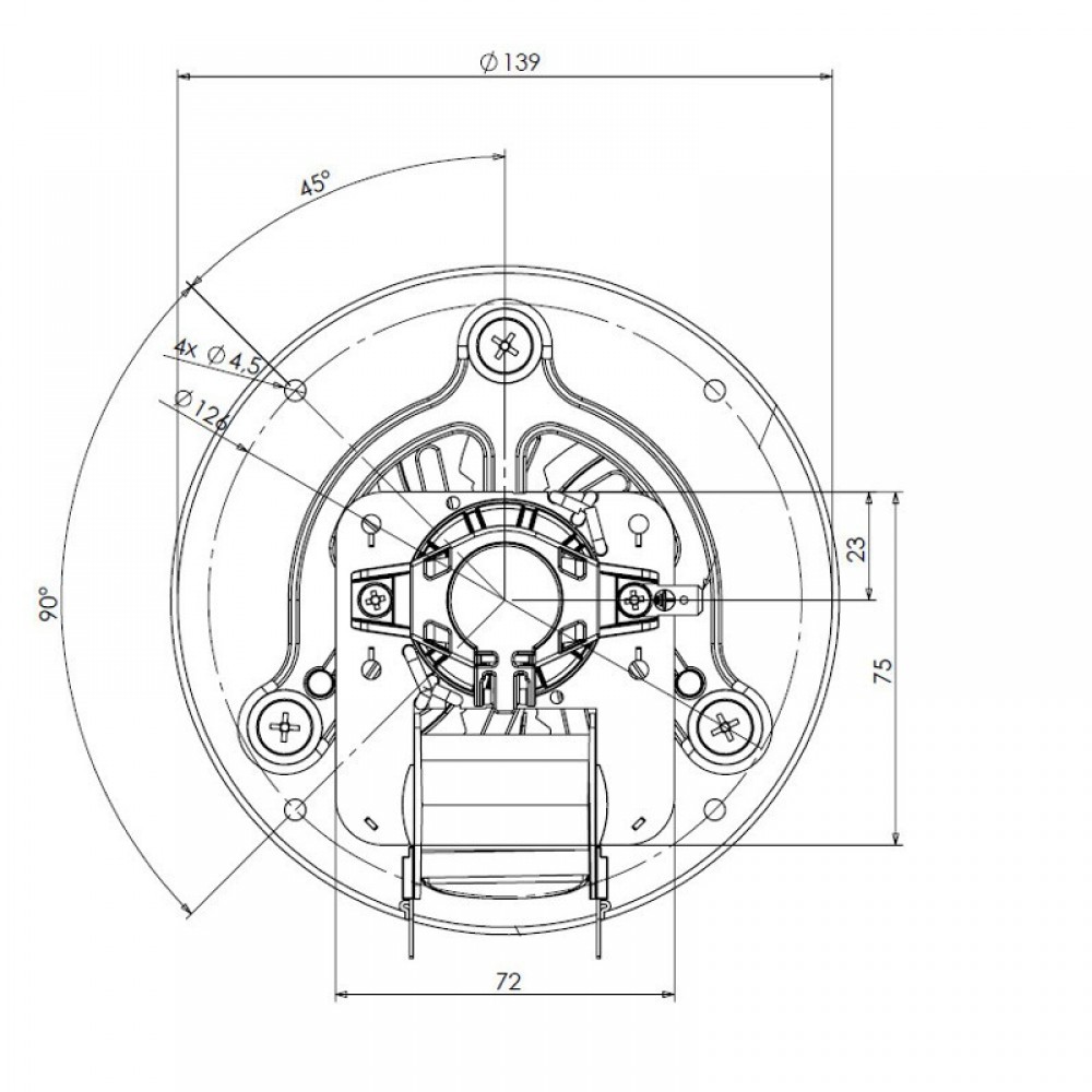 Smoke extractor fan Trial for pellet stoves Extraflame and others | Fans and Blowers for Pellet Stoves | Pellet Stove Parts |