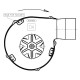 Smoke extractor fan Fergas for pellet stoves Edilkamin, Italiana Camini, Ferroli, MCZ, Cadel, Ravelli, Ecoteck, Palazzetti, Royal, Thermorossi, Burnit, Biomax and others | Fans and Blowers for Pellet Stoves | Pellet Stove Parts |