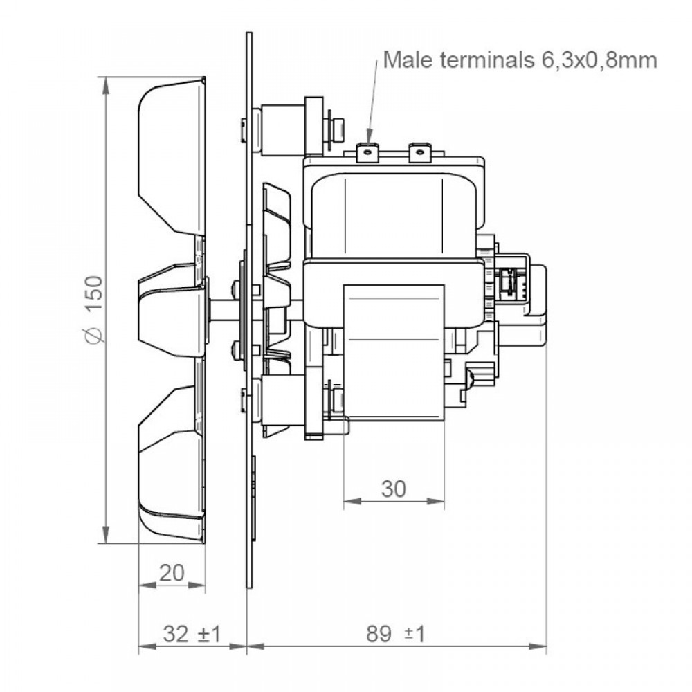 Smoke extractor fan IPC for pellet stoves Edilkamin, Italiana Camini, MCZ, Cadel, Red, Ravelli, Ecoteck, Palazzetti, Royal, Ferroli, Eva Calor, Pegaso, Punto Fuoco and others | Fans and Blowers for Pellet Stoves | Pellet Stove Parts |