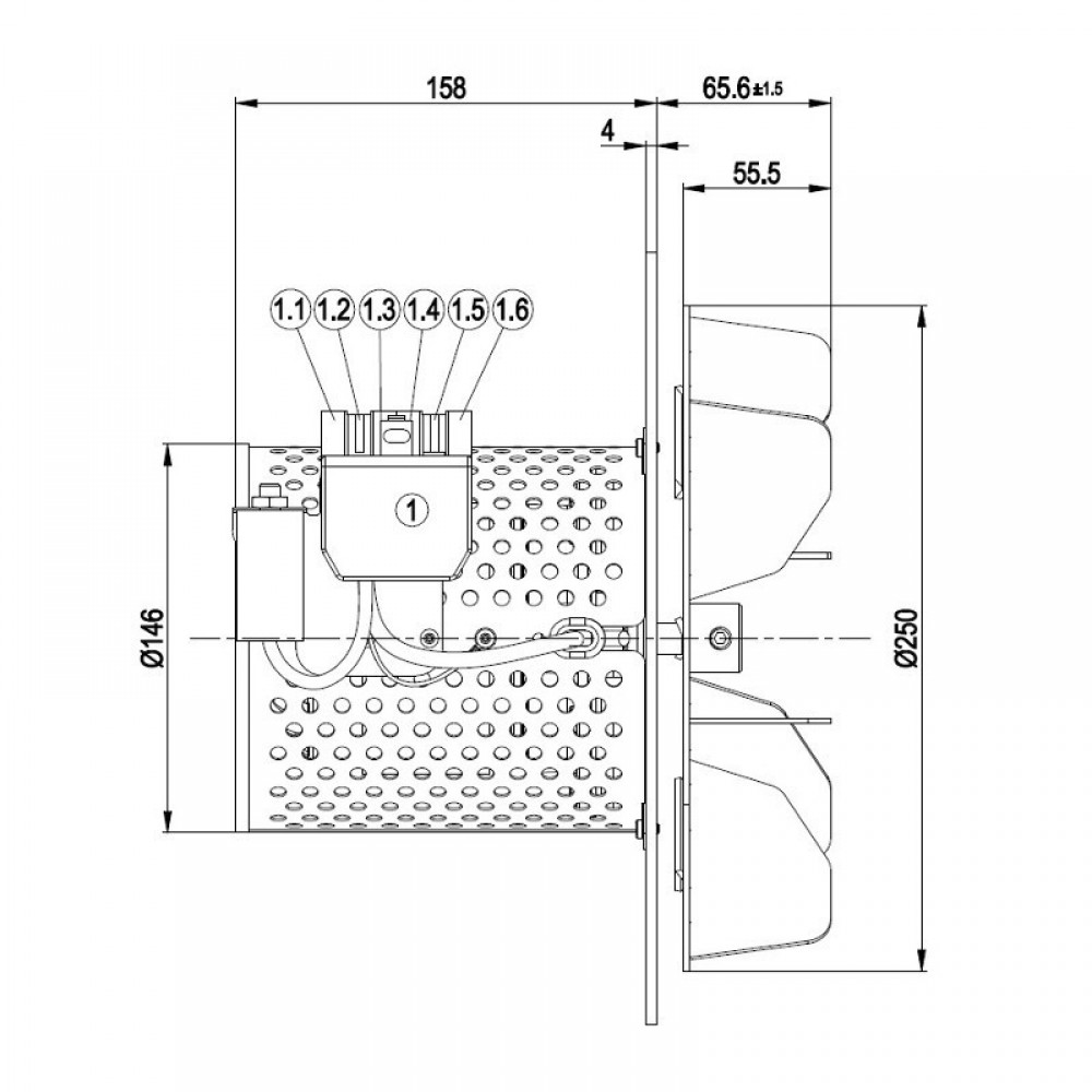 Smoke extractor fan EBM for pellet stoves B Service and others | Fans and Blowers for Pellet Stoves | Pellet Stove Parts |