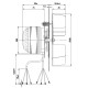 Smoke extractor fan EBM for pellet stoves Clam, Thermorossi, Extraflame, Ellegi, Edilkamin, Klover, Laminox, Ravelli, Famar, Ecocalore, L'Artistico, Mcz, Nobis, Tft and others | Fans and Blowers for Pellet Stoves | Pellet Stove Parts |