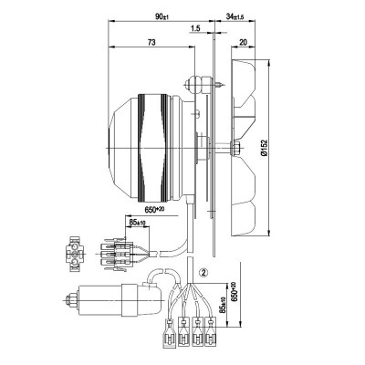 Smoke extractor fan EBM for pellet stoves Arce Stufe, Calor Italy, Corisit, Cs Thermos, Jolly Mec Caminetti, Karmek One, Klover, Moretti Fire, Pasian, Thermorossi, Vulcania, Edilkamin and others - Fans and Blowers for Pellet Stoves