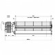 Tangential fan Fergas for pellet stoves Caminetti Montegrappa and others, Ø80mm, Flow 258m³/h | Fans and Blowers for Pellet Stoves | Pellet Stove Parts |