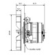 Smoke extractor fan ECM FIME for pellet stoves Cs Thermos and others | Fans and Blowers for Pellet Stoves | Pellet Stove Parts |