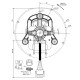 Smoke extractor fan ECM FIME for pellet stoves Fornello, Marelli Systems, Burnit, Alfa Plam, Moretti Design, Anselmo Cola, Ferroli, Karmek One, Arce, Clam, Eco Spar and others | Fans and Blowers for Pellet Stoves | Pellet Stove Parts |