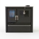 Wood cooker stove Verso CS Plus with stainless steel oven and ceramic top, Black, Right, 7.7kW | Wood Burning Stoves With Oven | Wood Burning Stoves |