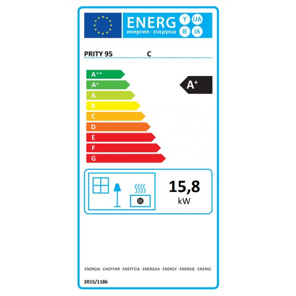 Wood Burning Fireplace Prity C, 15.8kW | Wood Burning Fireplaces | Fireplaces |