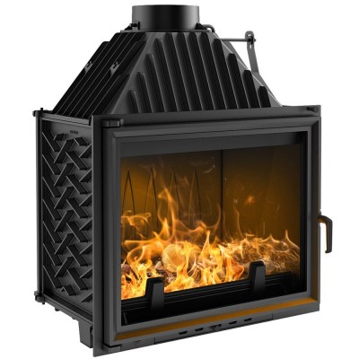 Cast Iron Wood Burning Fireplace Kratki Amelia, 21kW - Kratki