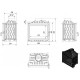 Cast Iron Wood Burning Fireplace Kratki Antek, 10kW | Cast Iron Fireplaces | Wood Burning Fireplaces |