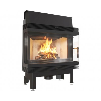 Cast Iron Wood Burning Fireplace Kratki Blanka, 11kW - Kratki